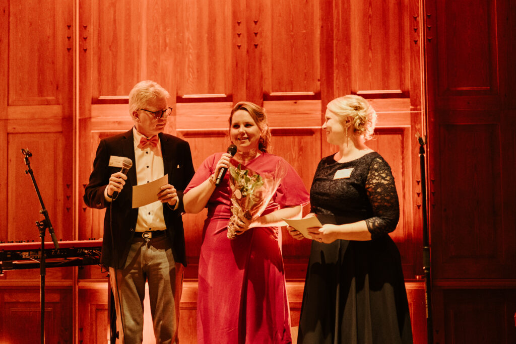 Jennie and Päivi in Voyantic's 20th anniversary gala.